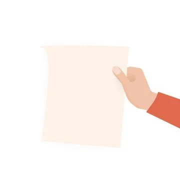 Hands with empty placard. Flat character. Vector flat design. Poster banner Stock Illustration