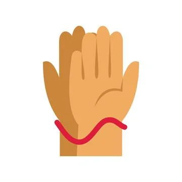 Hands engaging in high five celebrating teamwork Stock Illustration
