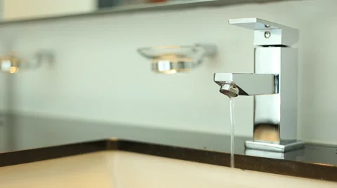 Hands off the faucet Stock Footage 63373840