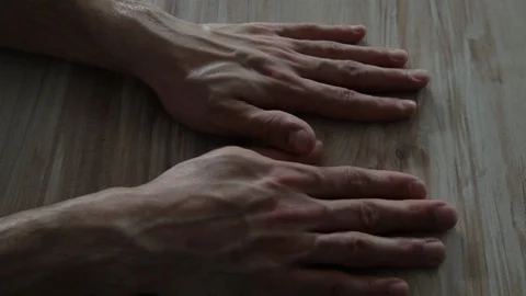 Hands on the floor Stock-Footage 121125826