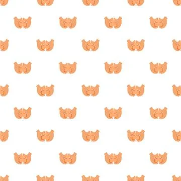 Hands forming heart shape seamless pattern Stock Illustration