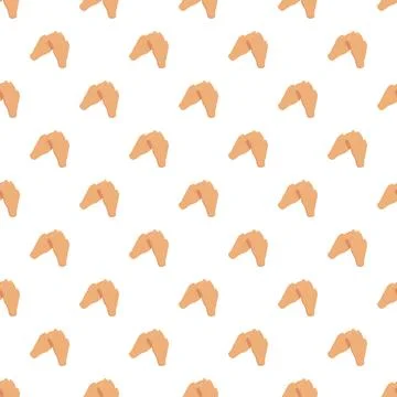 Hands forming a supportive pattern on white background Illustrazione stock