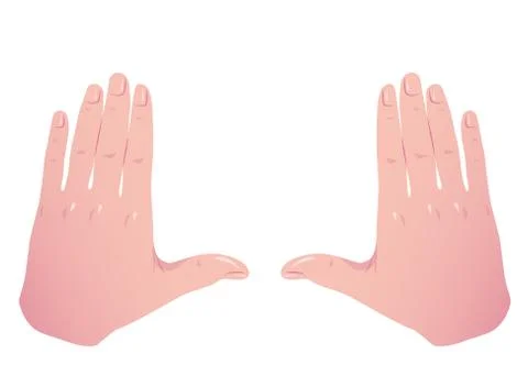 Hands Frame Cropping Gesture. Flat Framing hands. Hands taking focus frame Stock Illustration