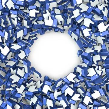 Like hands frame Illustrazione stock