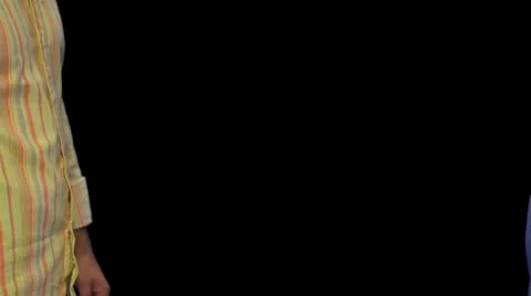 Hands Gesture with alpha matte 库存影片 8954934