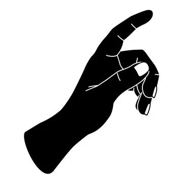 Hands gesture, human body part. Woman or man arm Stock Illustration