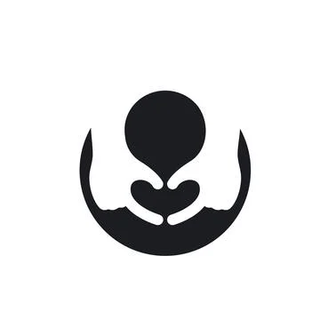 Hands  gesture making heart icon vector concept design Stock Illustration