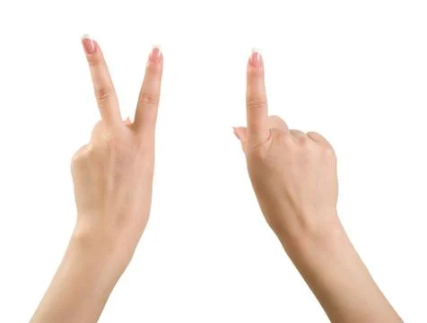 Hands gesture. Stock Photos