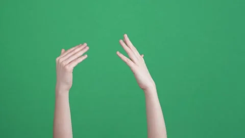 Hands gesture. Welcome, inviting sign on... | Stock Video | Pond5