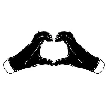 Hands gestures vector cartoon illustration Stock Illustration