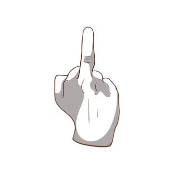 Hands gestures vector cartoon illustration Stock Illustration