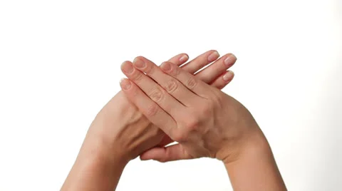 Hands Gestures on white background Stock-Footage 27116601