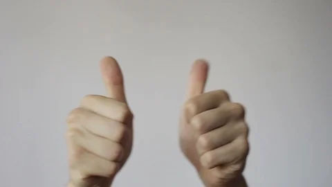 Hands Gesturing Like Sign Isolated Vídeo Stock 90765857