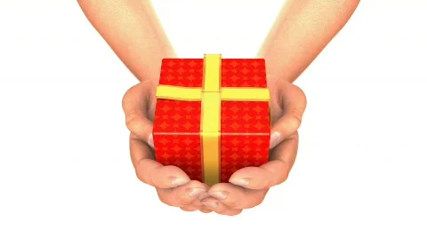HANDS GIFT  Stock Footage 89003