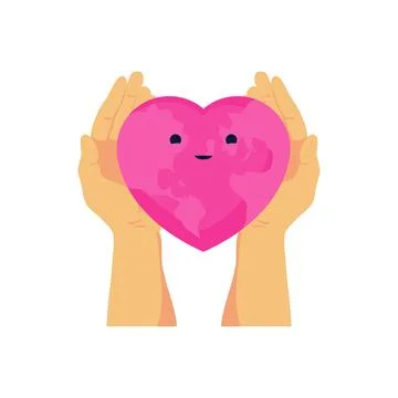 Hands giving heart Ilustração Stock