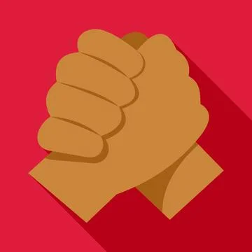 Hands gripping together symbolizing unity, solidarity, cooperation Stock Illustration