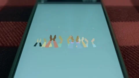 Hands of a group of people clapping up in the air, confetti falls, presentation Stock Footage 309830239
