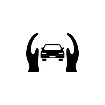 Hands guard car icon. Elements of insurance icon. Premium quality graphic design Stock Illustration