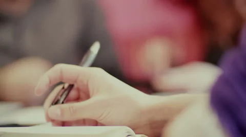 Hands hold a pen Stock Footage 60583470