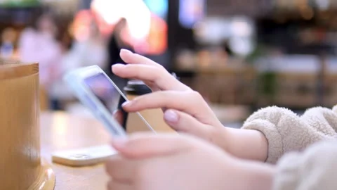 Hands hold smartphone with green screen inside vehicle Stock Footage 341181206