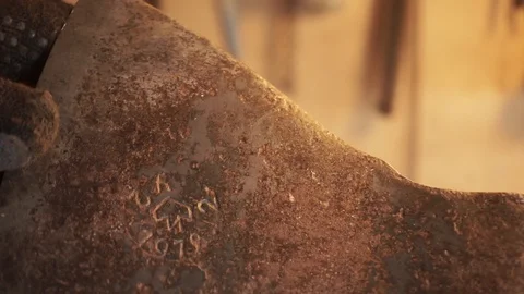 Hands holding an ax Stock Footage 101478044