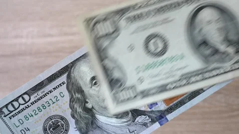 Hands holding the big stack of dollar USA  money background. money cash, cl.. 스톡 동영상 314394889