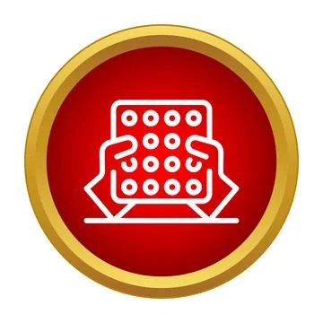 Hands holding braille tablet for blind reading accessibility Stock Illustration
