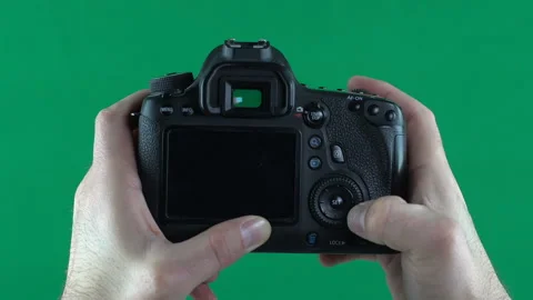 Hands holding the camera. Full HD Stock-Footage 86807205