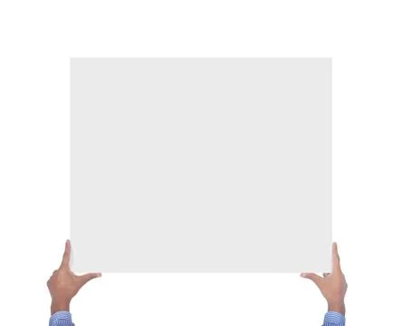 Hands holding card Foto stock