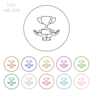 Hands holding cup Stock Illustration