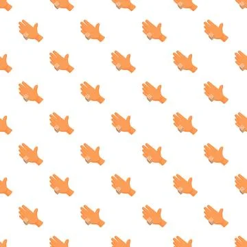 Hands holding dice forming game pattern 库存插图