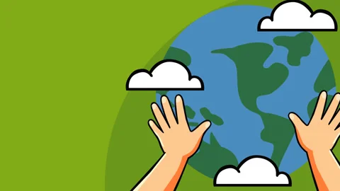 Hands Holding Earth Global Environment Care and Sustainability Concept Video stock 331757285