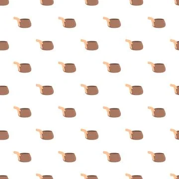 Hands holding empty bowls vector seamless pattern 库存插图