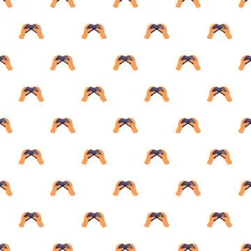 Hands holding game controller pattern for gaming concept Stock Illustration