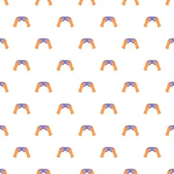 Hands holding game controller seamless pattern background 스톡 일러스트