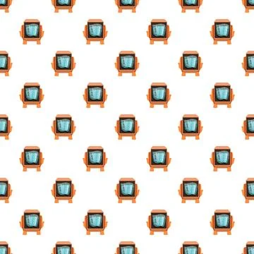 Hands holding gift box seamless pattern background Stockillustratie