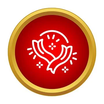 Hands holding a glowing sparkling object concept Stock Illustration