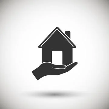 Hands holding home Stock Illustration