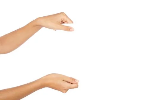 Hands holding paper Stock Photos