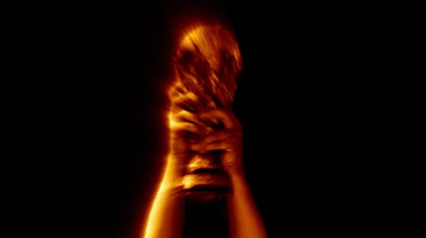 Hands holding a soccer cup Stock Footage 38889078