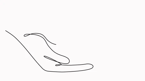Hands holding two hearts animation. Stock Footage 302091186
