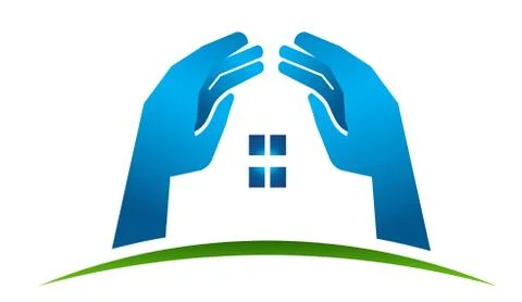 Hands House Illustrazione stock