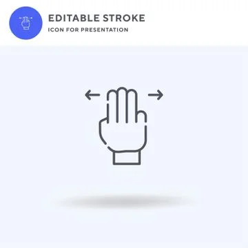 Hands icon vector, filled flat sign, solid pictogram isolated on white, logo  Stockillustratie