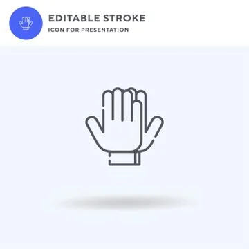 Hands icon vector, filled flat sign, solid pictogram isolated on white, logo  Stockillustratie