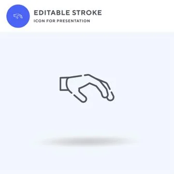 Hands icon vector, filled flat sign, solid pictogram isolated on white, logo  Stockillustratie