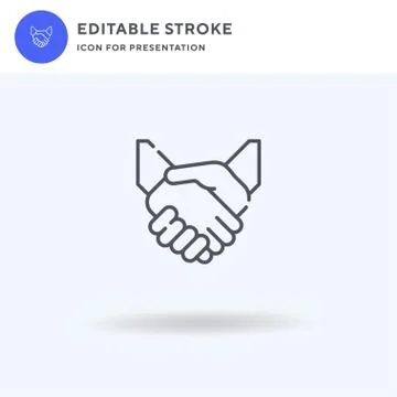 Hands icon vector, filled flat sign, solid pictogram isolated on white, logo  Stockillustratie