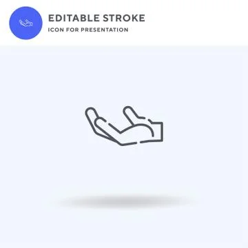 Hands icon vector, filled flat sign, solid pictogram isolated on white, logo  Stockillustratie
