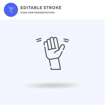 Hands icon vector, filled flat sign, solid pictogram isolated on white, logo  Stockillustratie