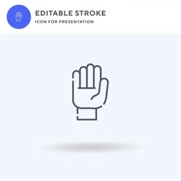 Hands icon vector, filled flat sign, solid pictogram isolated on white, logo  Stockillustratie