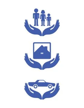 HANDS ICONS Stock Illustration